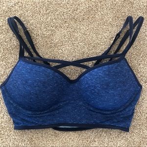 VS PINK Sports Bra with Criss-Cross Strap Chest